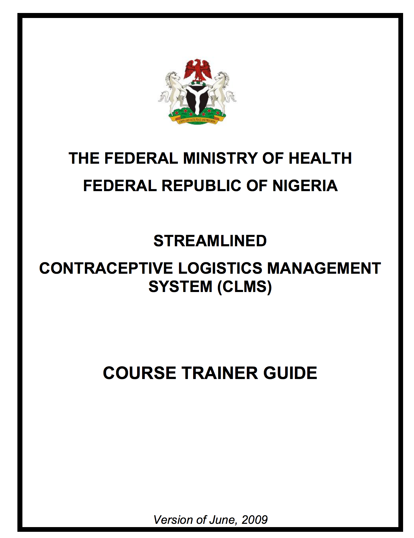 Contraceptive Logistics Management System