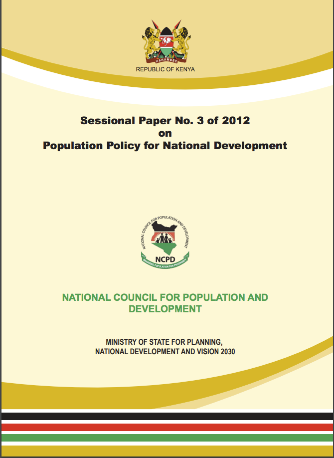 Kenya Population Policy for National Development
