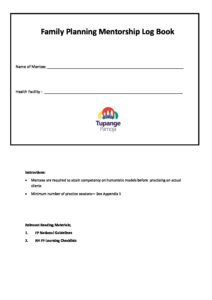 T – 06B Mentee Log Book | The Challenge Initiative