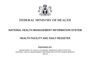 Ministère nigérian de la Santé ANC Daily Register