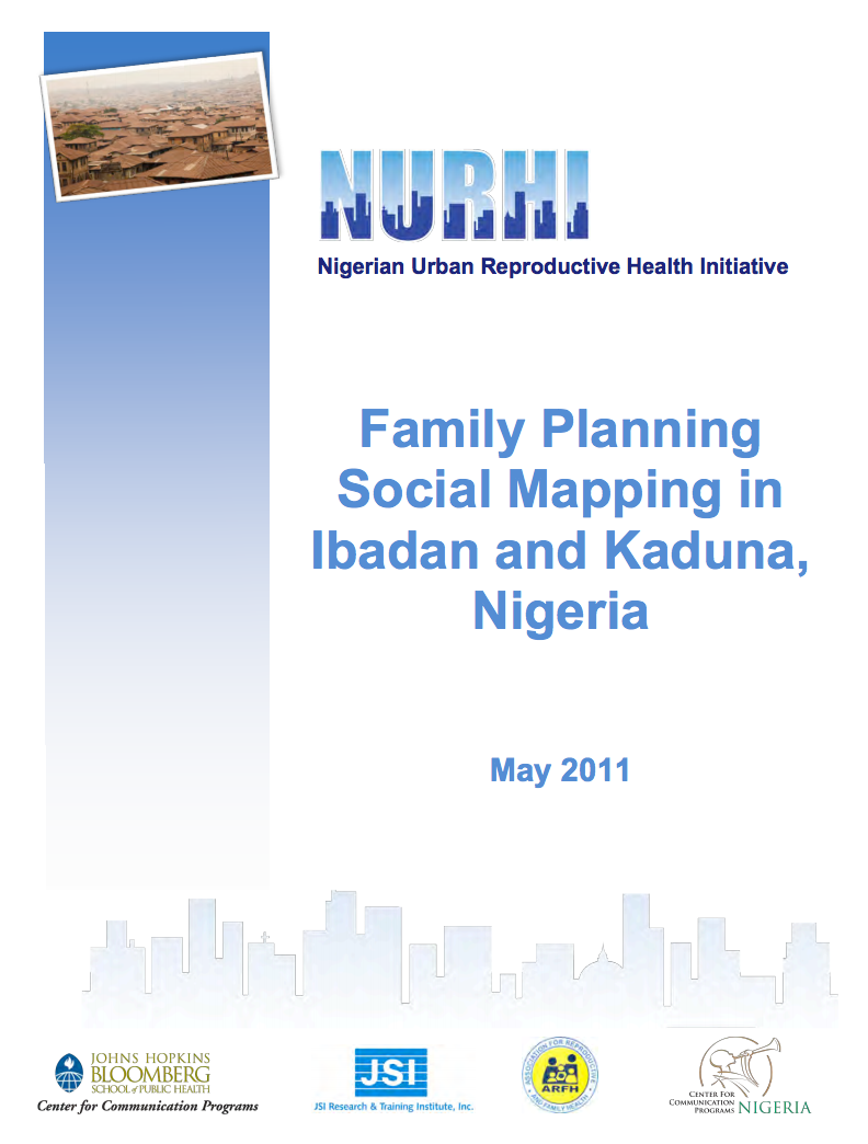 Rapport sur la cartographie sociale de la planification familiale