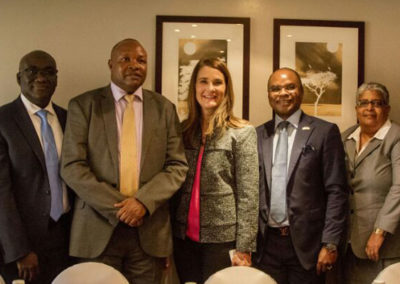 Melinda Gates participe à une table ronde avec The Challenge Initiativel'équipe du Kenya