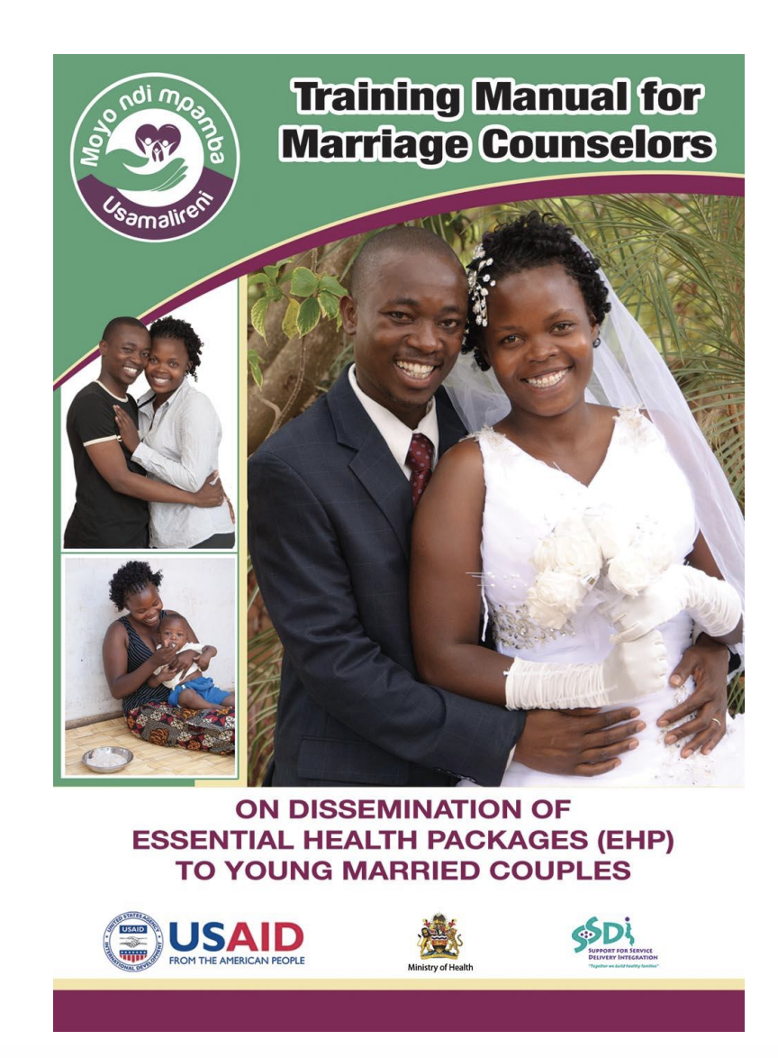 युवा विवाहित जोड़ों, सीसीपी को आवश्यक स्वास्थ्य संकुल के प्रसार पर विवाह काउंसलर्स के लिए प्रशिक्षण मैनुअल