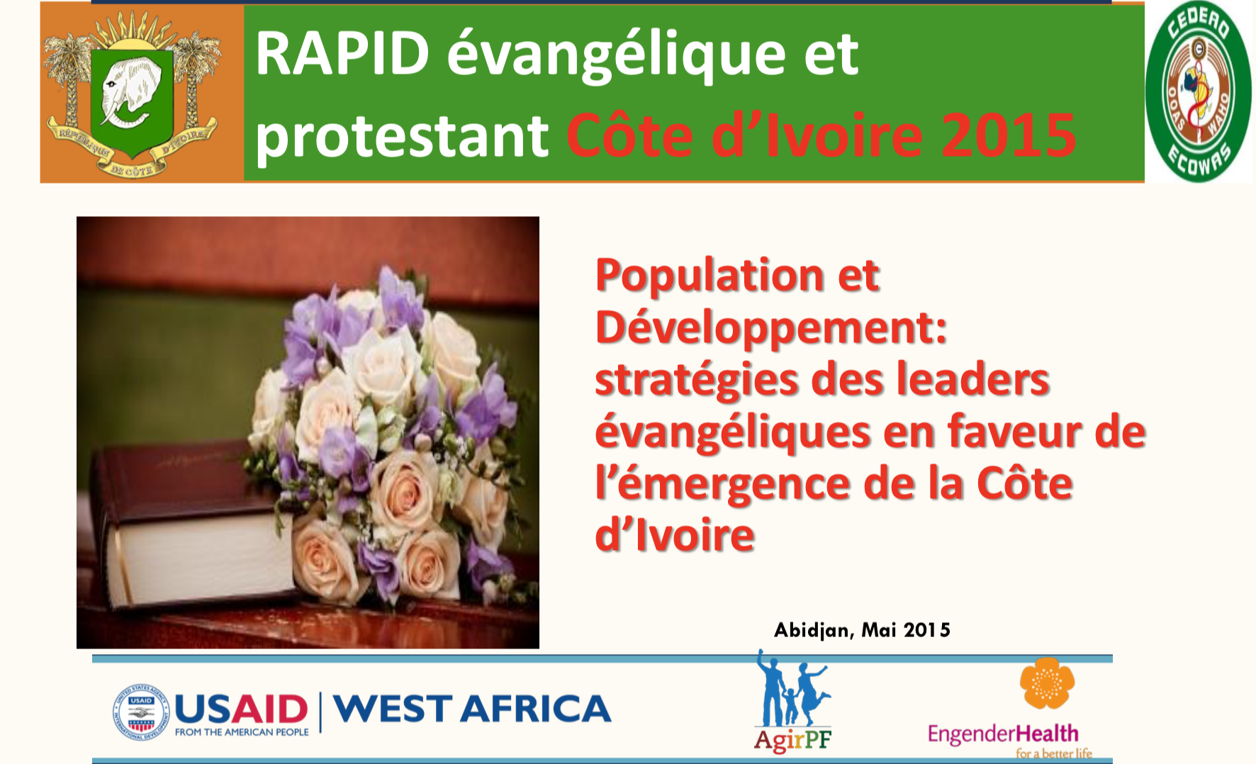 Stratégies des leaders évangéliques en faveur de l'émergence de la Côte d'Ivoire
