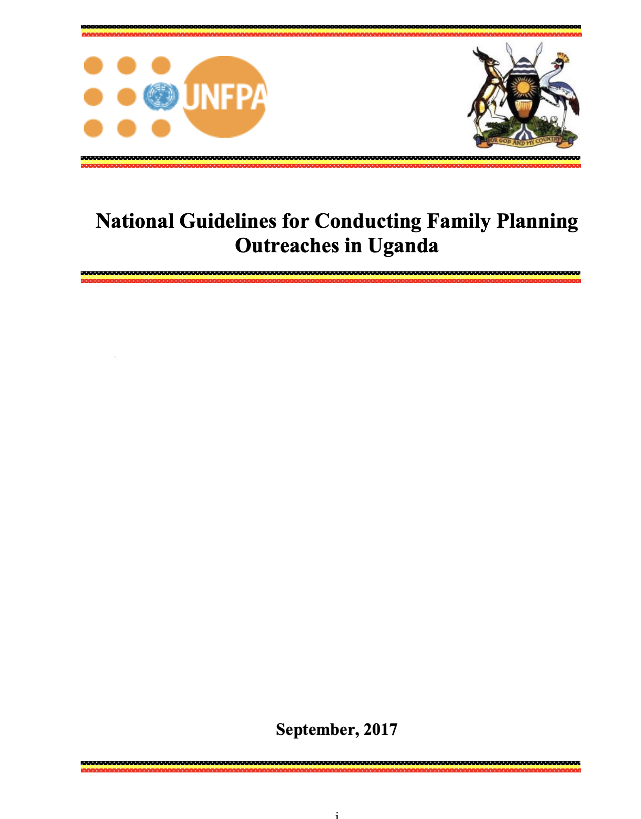 Family Planning Outreach Guidelines