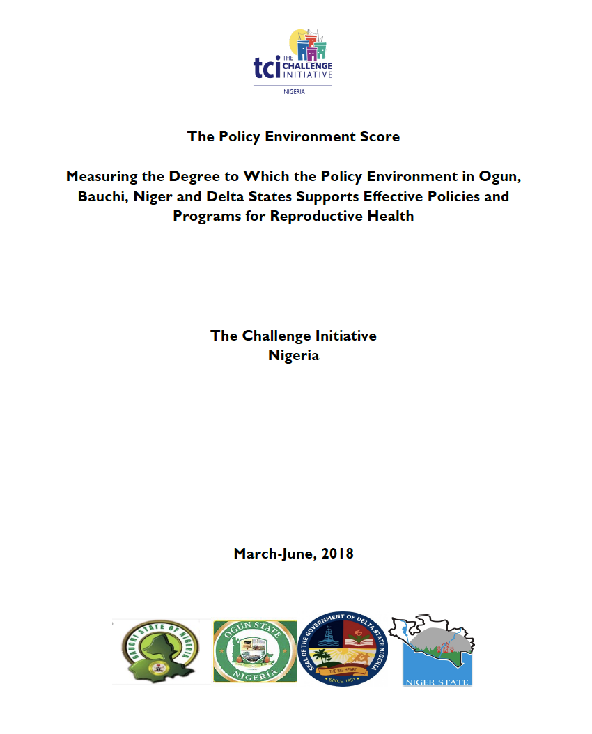 नीति पर्यावरण स्कोर: ओगुन, बौची, नाइजर और डेल्टा राज्यों में सक्षम नीतिगत माहौल को मापने