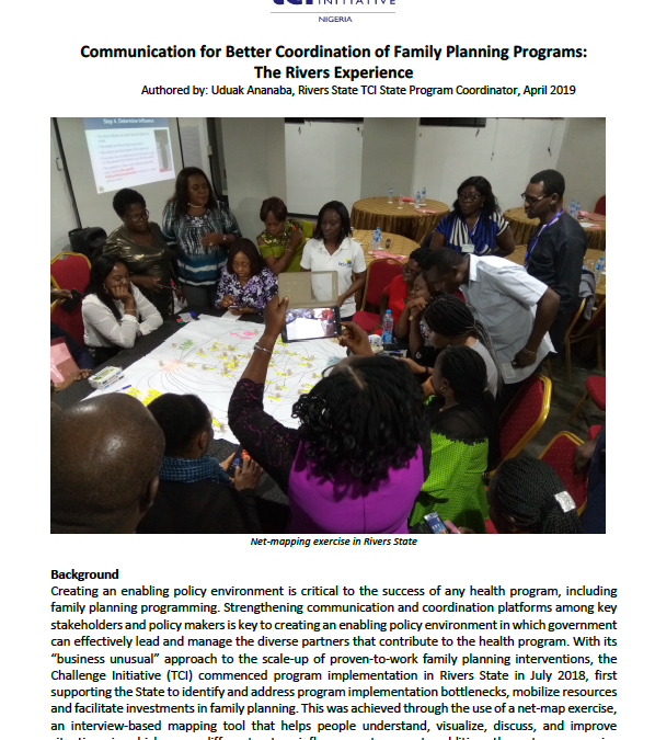 Communication for Better Coordination of Family Planning Programs: The Rivers Experience