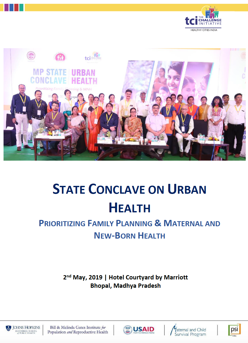 शहरी स्वास्थ्य पर एमपी राज्य सम्मेलन, 2 मई, 2019