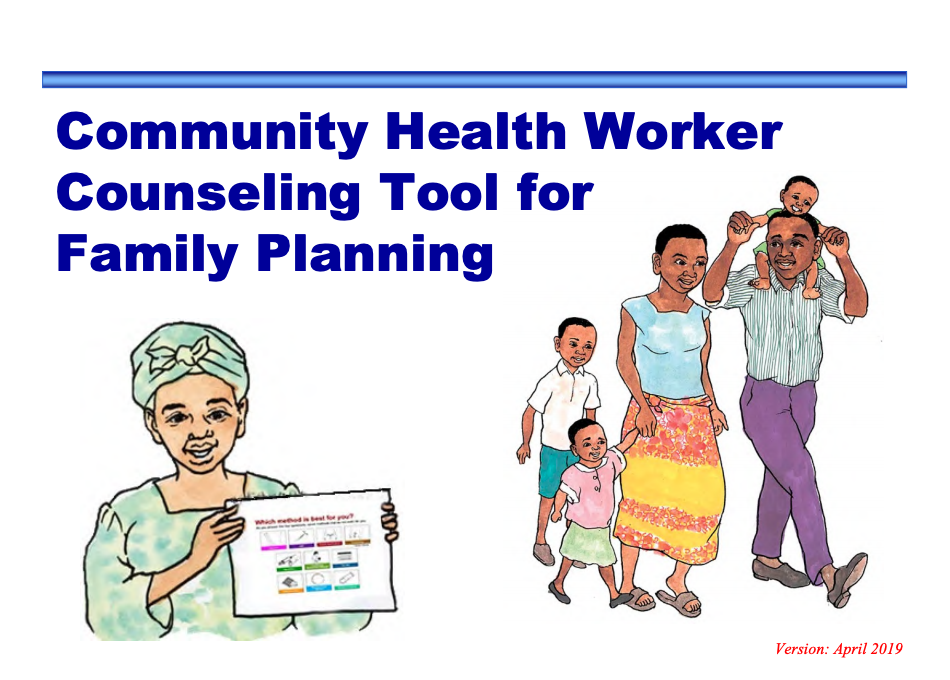 परिवार नियोजन के लिए सामुदायिक स्वास्थ्य कार्यकर्ता परामर्श उपकरण