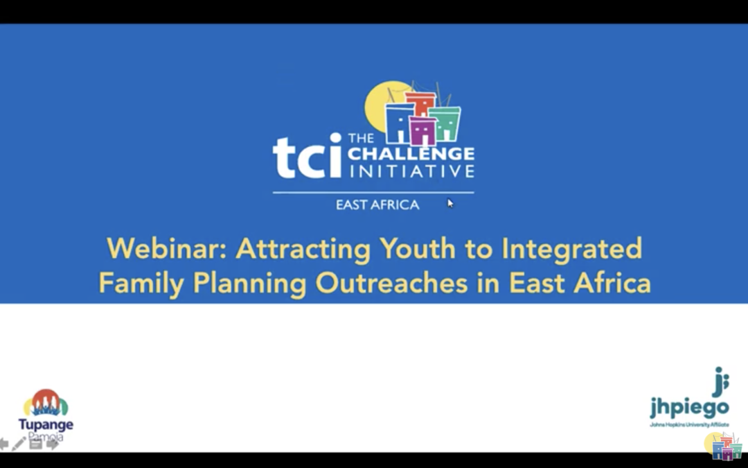 Webinaire : Attirer les jeunes vers les services intégrés de planification familiale en Afrique de l'Est
