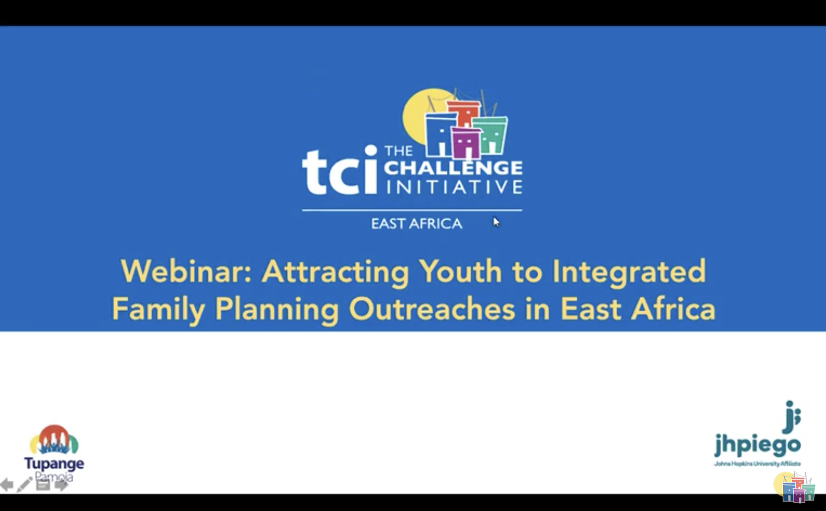 Webinar: Attracting Youth to Integrated Family Planning Outreaches in East Africa