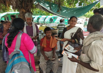 पुरुष परिवार नियोजन के तरीकों को बढ़ावा देने के लिए कानपुर में मान्यता प्राप्त आशा