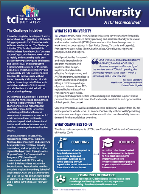 What Is TCI University? A TCI Technical Brief