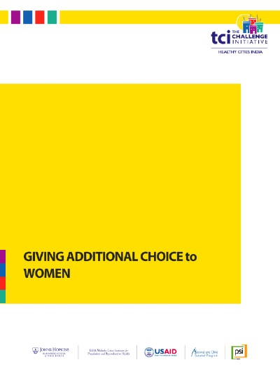 Donner un choix supplémentaire aux femmes - Dossier d'information