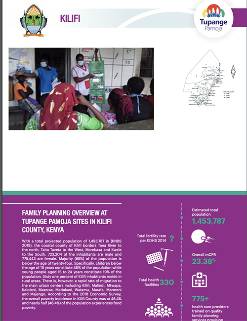 Aperçu de l'Afrique de l'Est : Le comté de Kilifi au Kenya
