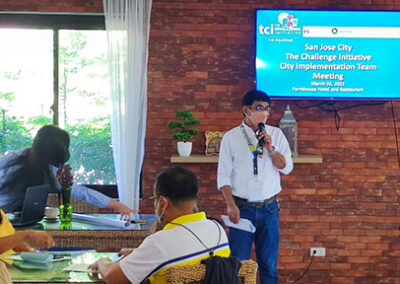 TCI فلپائن کے سان ہوزے شہر میں اے وائی ایس آر ایچ منصوبہ بندی اور پروگرامنگ کو مضبوط بنانے میں مدد کرتا ہے