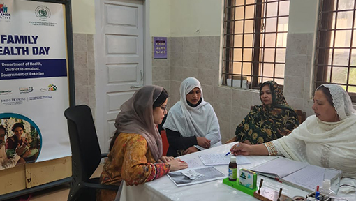 मांग सृजन और बेहतर परामर्श कौशल इस्लामाबाद में सफल परिवार स्वास्थ्य दिवस सुनिश्चित करते हैं