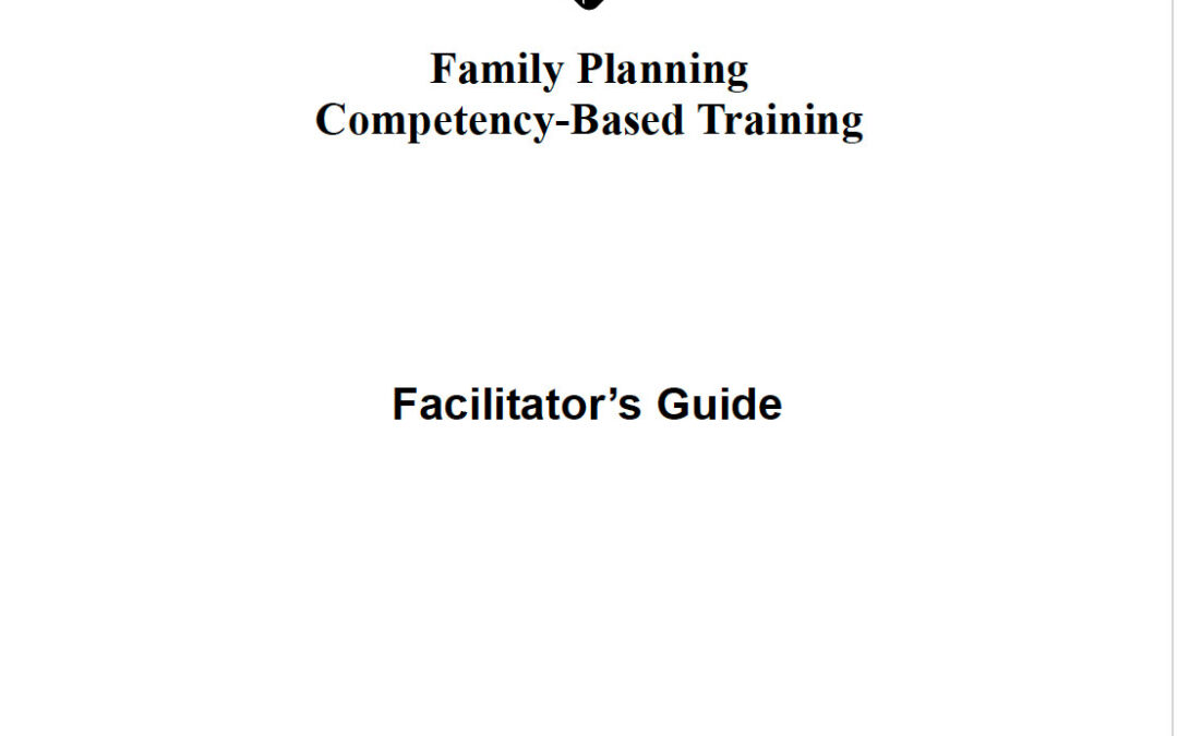 FPCBT-1 Manual for Facilitators