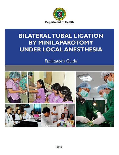 Bilateral Tubal Ligation Manual for Facilitators