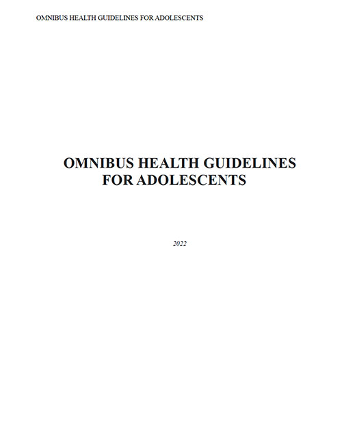 Omnibus Health Guidelines for Adolescents