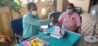 Haemoglobin Screening test done by UPHC’s pharmacist in AHD, Gorakhpur 